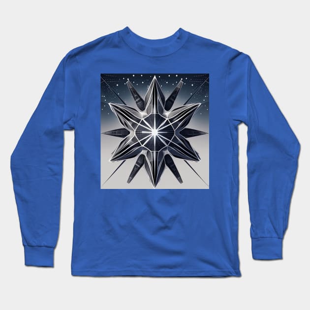 Meshed Star Long Sleeve T-Shirt by Quixotic Oasis